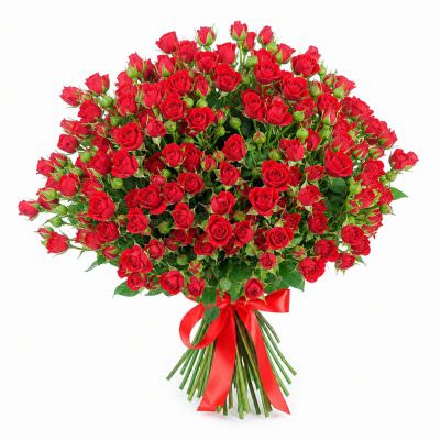 Розы Кустовые красные